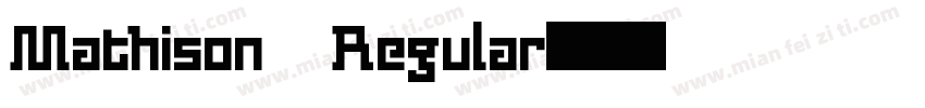 Mathison Regular字体转换